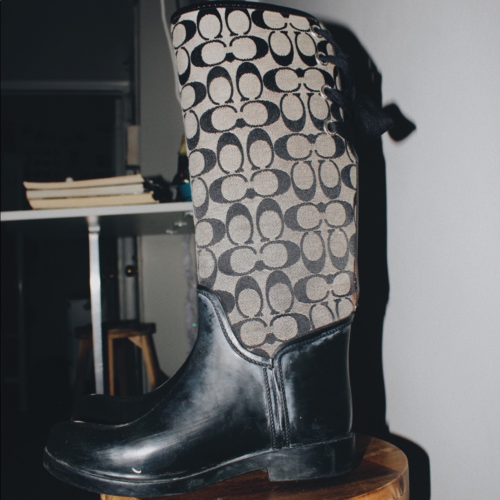 Coach rain boots